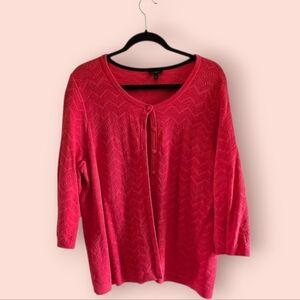 Talbots Coral Cardigan Sweater